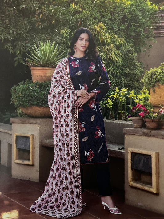 ZESH THREE PIECE PRINTED LAWN COLLECTION